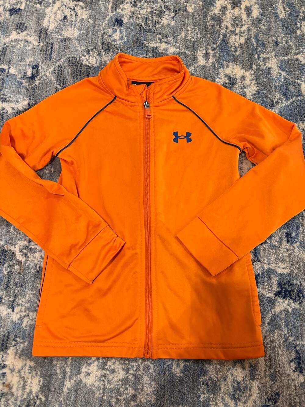 Under Armour Boys Vibe Orange & Blue jacket sz 7